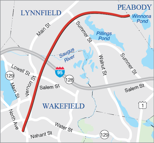 Lynnfield and Wakefield: Rail Trail Extension, from the Galvin Middle School to Lynnfield/Peabody Town Line
